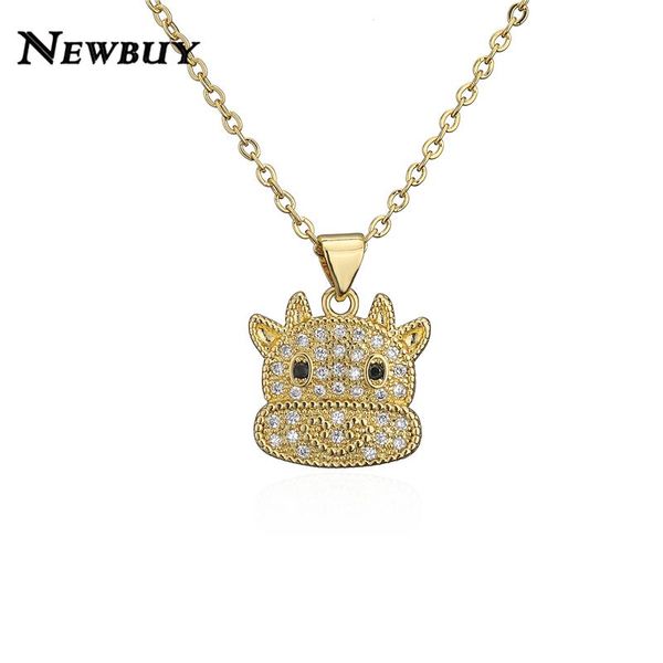 

pendant necklaces buy fashion gold color calf necklace for women girl bling cz stone pave setting copper jewelry party gift, Silver