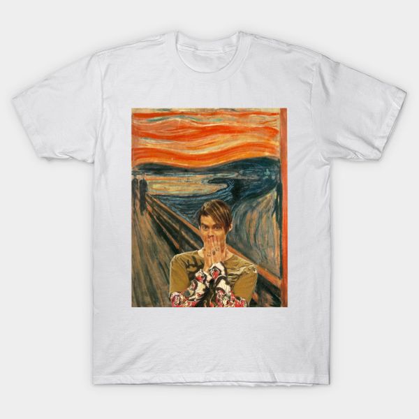 

stefon x the scream t-shirt size s-5xl, White;black