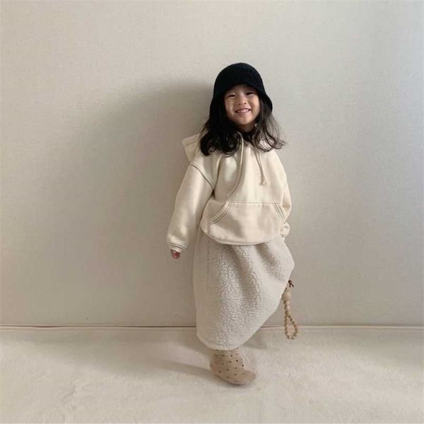 

autumn winter fleece warm girls cotton kids clothes 220118, Blue