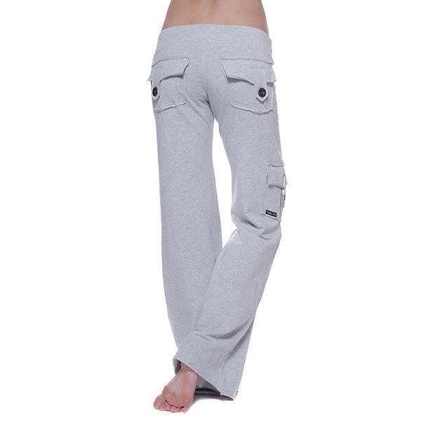 

stretch waist button pocket drawstring women capris wide leg, Black;white