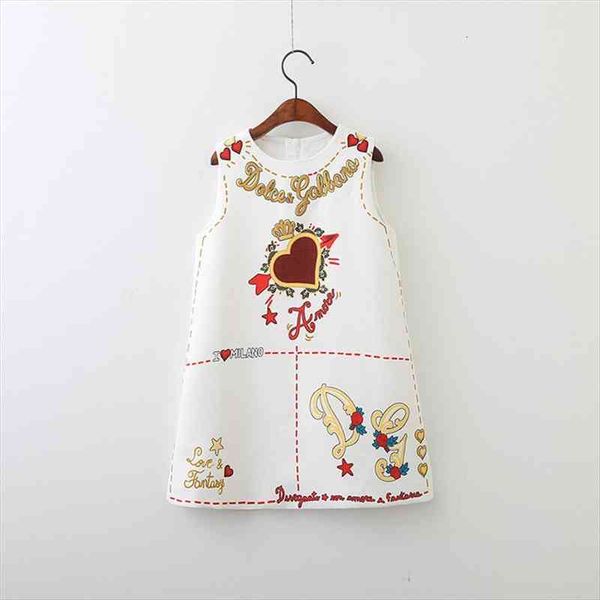 

girls dress european and american style embroidery flower vest dress spring autumn toddler baby girls clothing, Red;yellow