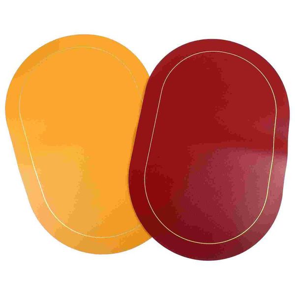 

mats & pads 2pcs stain resistant placemat kitchen table mat pvc heat dining