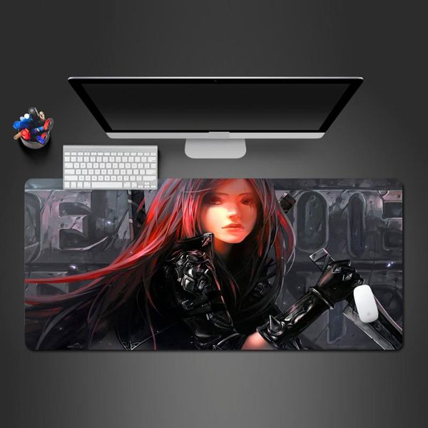 

mouse pads & wrist rests super gas red hair girl -selling natural rubber computer game pad can be cleaned