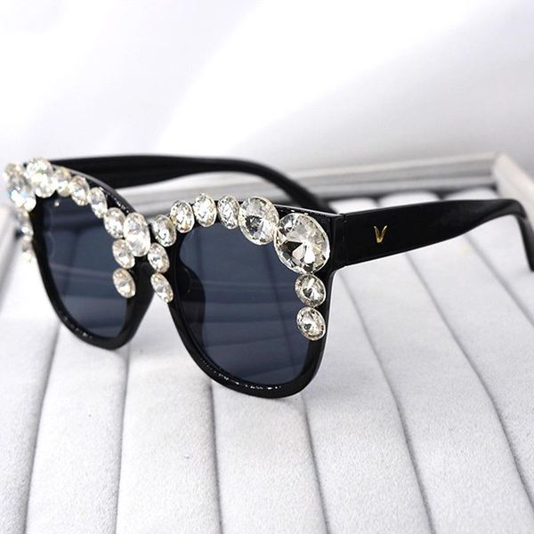 

sunglasses luxury oversize baroque flower square women vintage punk sun glasses oculos feminino lentes gafas de sol uv400, White;black