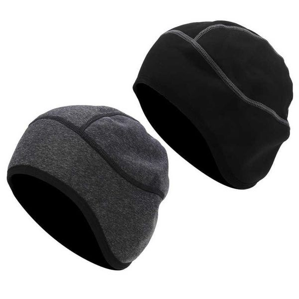 

cycling caps & masks skull cap practical bicycle hat for riding protection bike winter warm keeper, Black