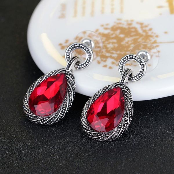 

korean women earrings jewelry vintage luxury bohemia stud fashion ladies temperament wedding earings dangle & chandelier, Silver