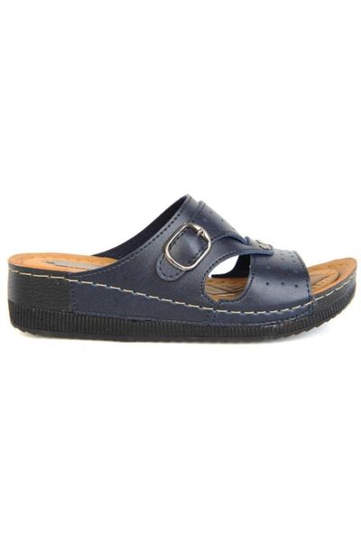 

slippers 459-37 hyacinth navy blue casual comfortable women, Black