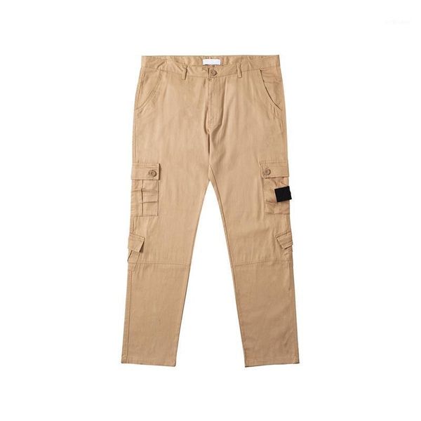 

men's pants 2021 spring and autumn casual pocket overalls, Black