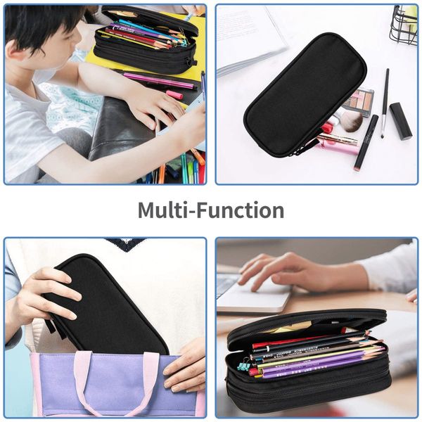 

school other bags junior high schools primary school students simple fashion personality stationery high-capacity, Black;red