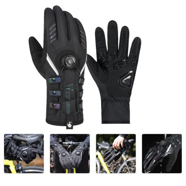 

ski gloves 1 pair winter cycling with lock warm supplies for men