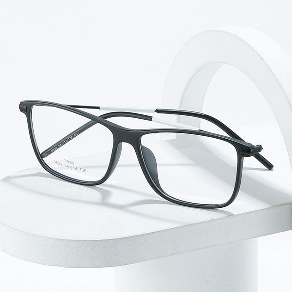 

fashion sunglasses frames ochki blue light blocking glasses prescription eyewear optical full rim tr-90 ray uv400 spectacles plastic, Black