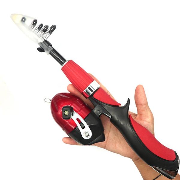 

teenagers kids fishing rod portable and reel combination kit gear box with caster boat rods