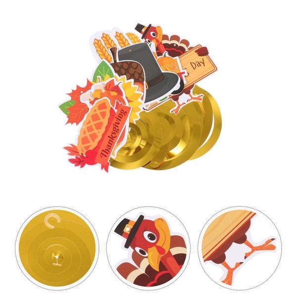 

decorative flowers & wreaths 1 set of thanksgiving spiral pendants hanging ornament party decor props