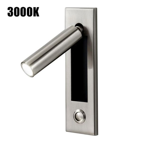 

wall light lamp guest room headboard sconce reading modern simple embedded push switch el home rotatable bedroom bedside