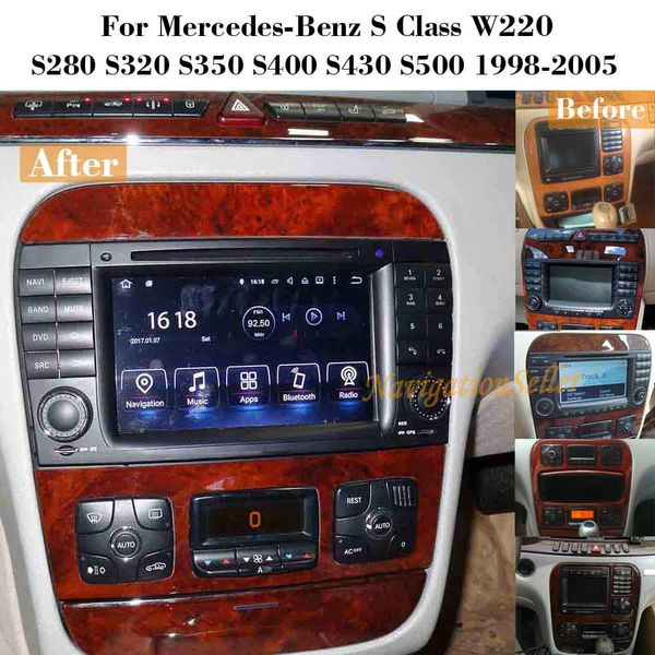 Octa core Android 10,0 PX5 RAM 4G ROM 64G Auto dvd player GPS Navigation für Mercedes Benz S Klasse W220 S280 S320 S350 S400 S420 S430 Stereo Radio multimedia