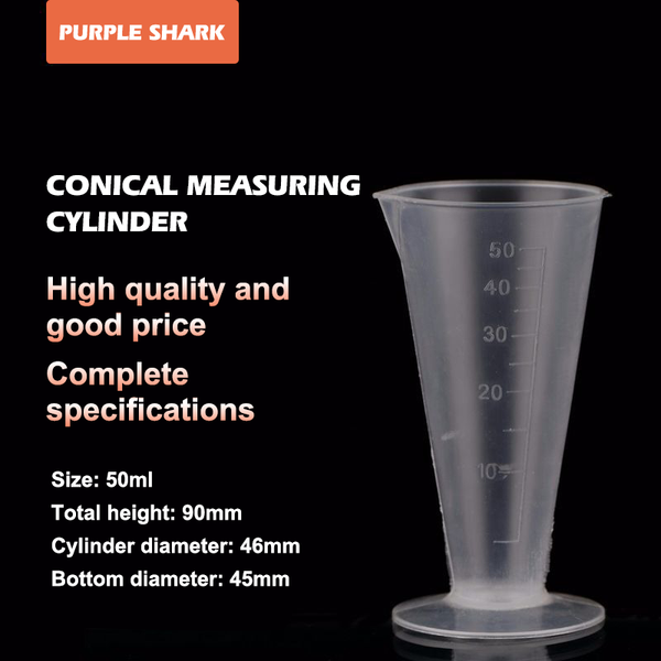 

lab supplies 5pcs teaching laboratory special 25ml transparent pp triangle measuring cup graduated