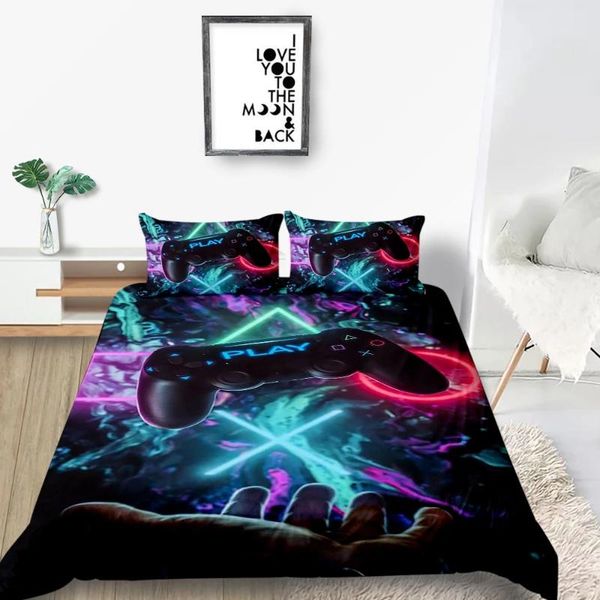 

bedding sets fluorescence set gamepad fashionable creative 3d duvet cover king  twin full single double unique design bed