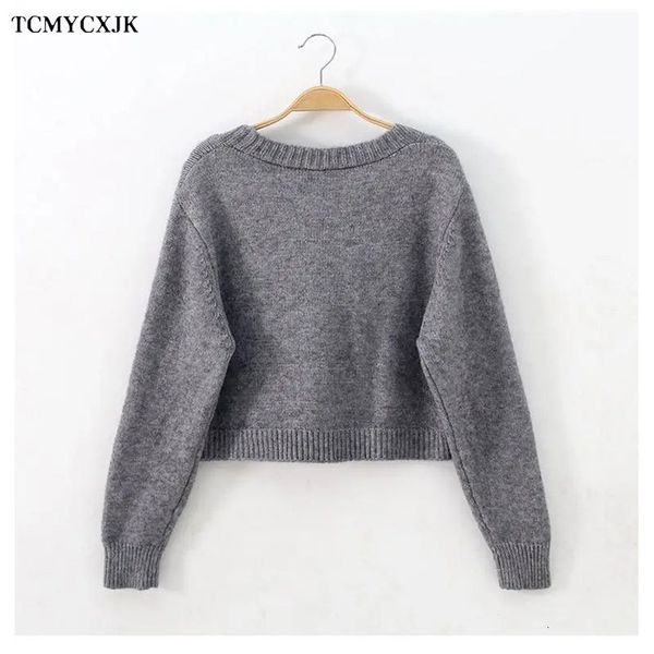 

women's sweaters short high waist slim cable v-neck sweater women spring and autumn single-breasted knitted cardigan twist small jacket, White;black