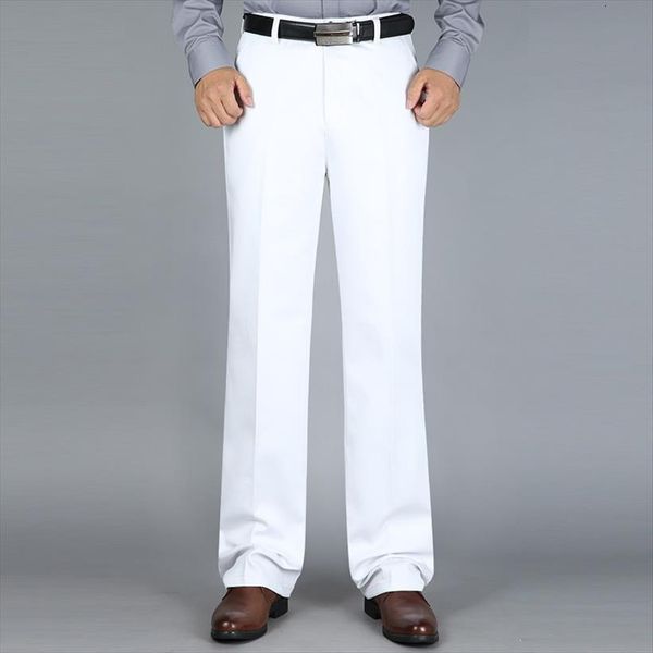 

formal man white black flat women pants straight stretch loose high waist casual men trousers big size 42