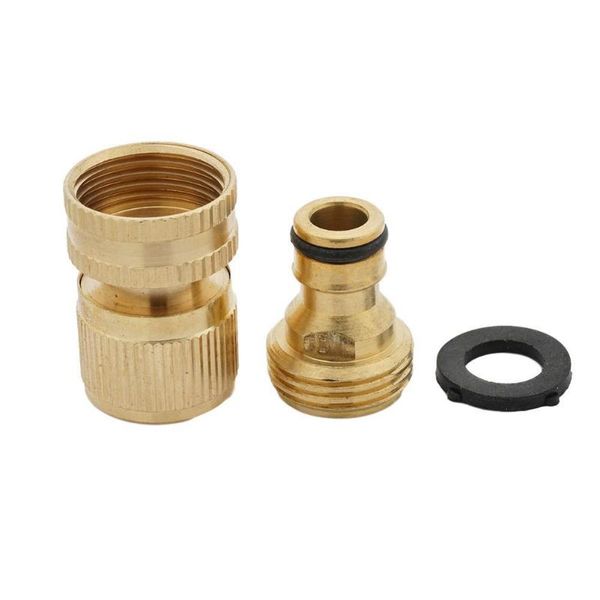 

3/4 inch brass hose tap quick connector outdoor watering for garden adapter faucet connect indoor s5q4 kitchen faucets
