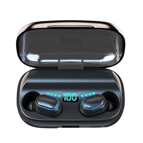 

tws bluetooth 5.0 earphone 9d stereo wireless earpiece headset hi-fi earbuds hd call waterproof1