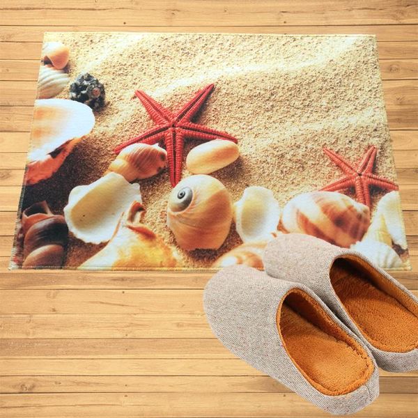 

carpets beach starfish shells conch doormat entrance welcome mats doormats hallway doorway bathroom kitchen rugs floor carpet