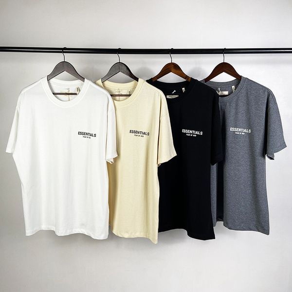 

fear of god essentials wu yifan ouyang nana same fog double line letter fg short sleeve t-shirt, White;black