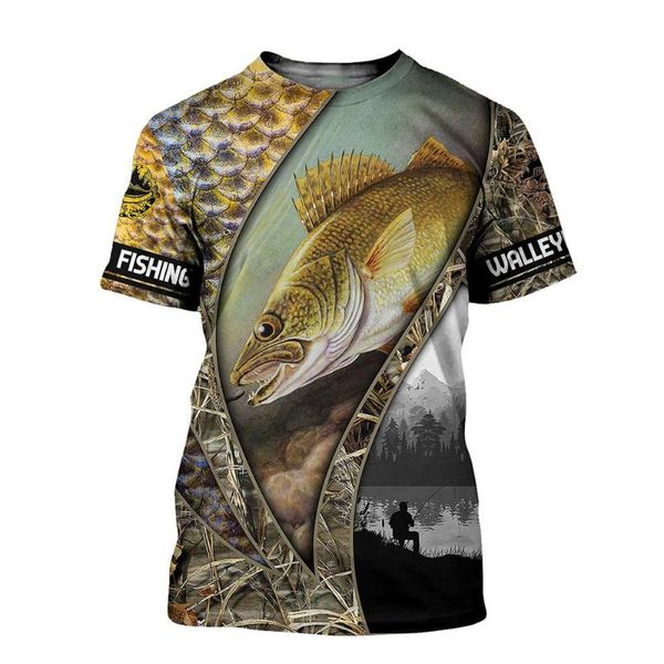 

men's t-shirts 2021 summer short sleeve fishing 3d full print t-shirt fashion casual street party clothing s-5xl, White;black