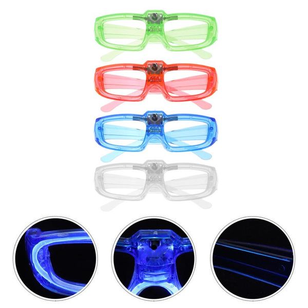 

party decoration 4pcs led glasses luminous nightclub dancing eyeglasses