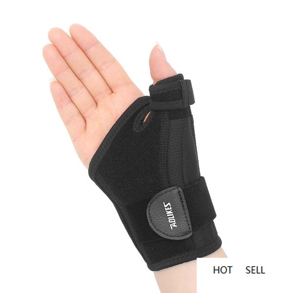 

1pcs thumb splint with wrist support for carpal tunnel or tendonitis pain relief spica splint stabilizer, Black;red