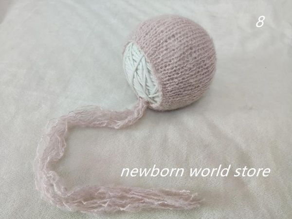 

hair accessories born pography props stretch wool mohair hat, Slivery;white