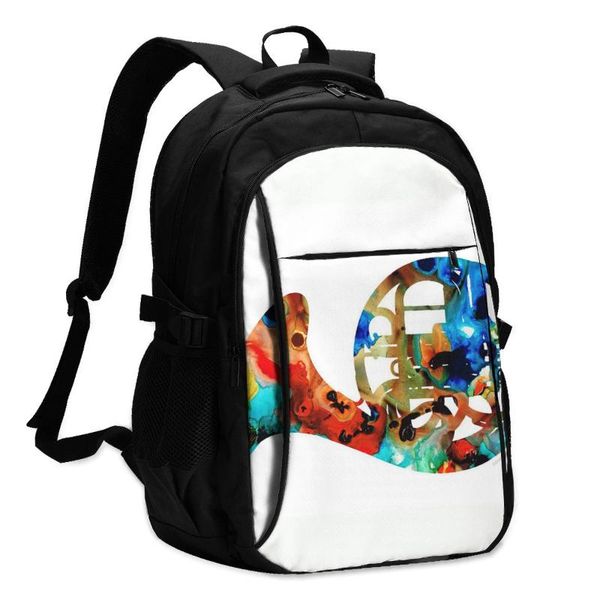 

backpack music backpacks campus girl durable casual charger usb bags