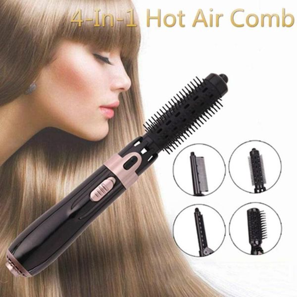 

4-in-1 air comb multifunctional negative ion wet & dry dual-use electric hair dryer straightener curling rod1