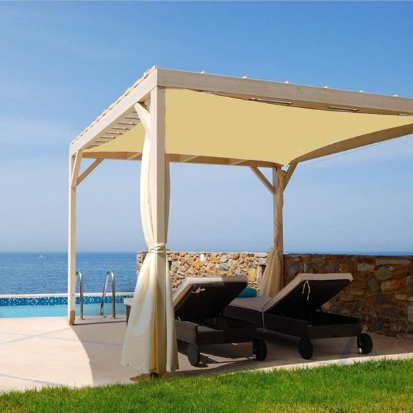 

shade rectangle sail 420d sun waterproof polyester canopy 95% uv blockage sails