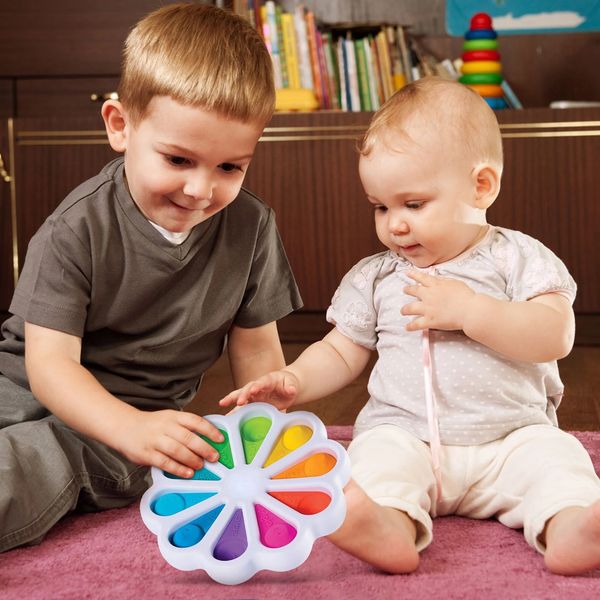

colorful simple dimple push pop toys bubble popl digit popit fidget sensory digits