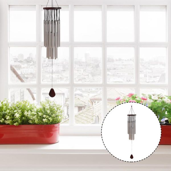 

decorative objects & figurines 1pc bronze tube wind bell metal antirust chime wood pendant