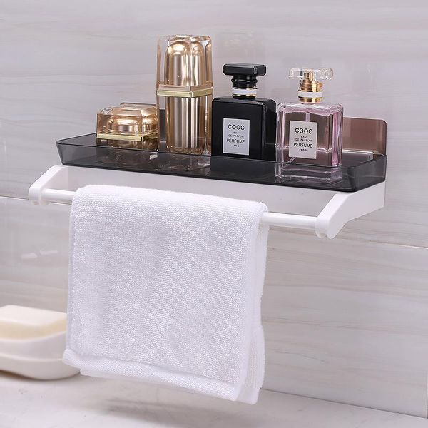 

towel racks perforation-bathroom shelf suction wall storage