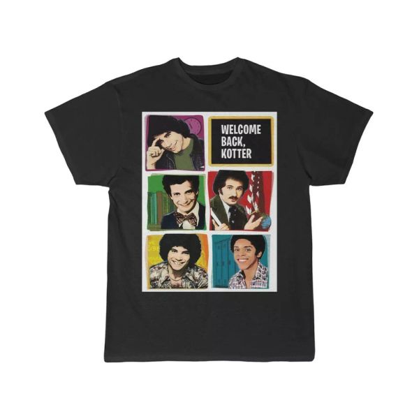 

welcome back kotter smen's short sleeve tee, White;black