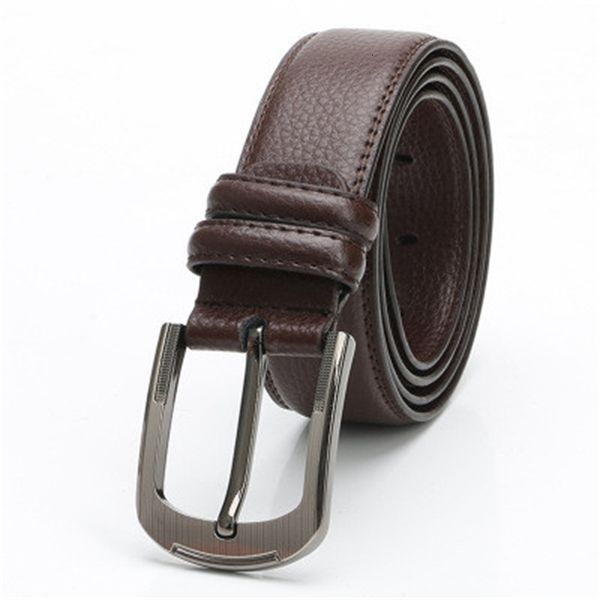 

belts pure belt 100% cowhide strap no genuine leather automatic buckle for men le0k, Black;brown