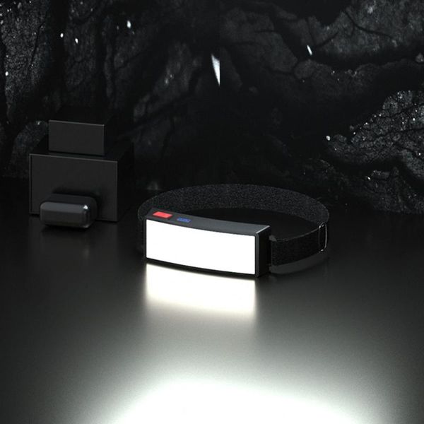 

bike lights cycling fishing headlamp portable cob led headlight with built-in battery usb rechargeable head lamp hiking torch