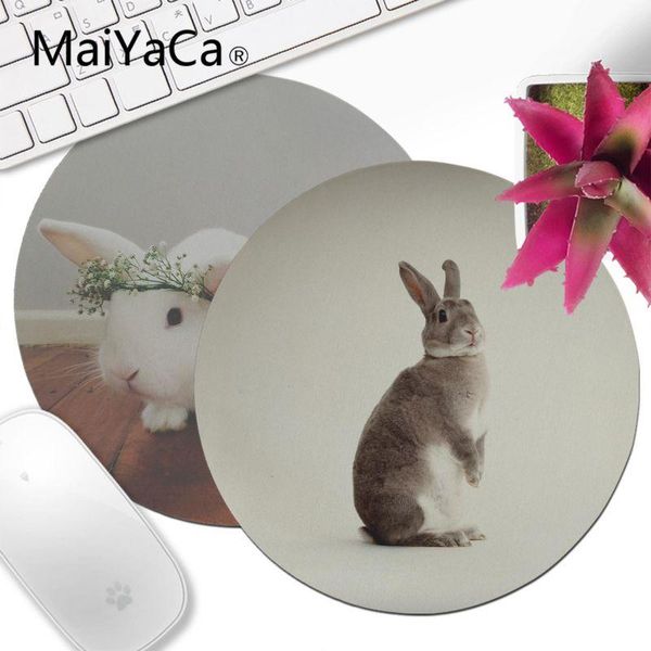 

mouse pads & wrist rests maiyaca s 12 rabbits anti-slip durable silicone mat round pad 22x22cm 20x20cm