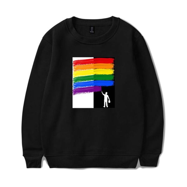 

women's hoodies & sweatshirts ranboo rainbow merch sweatshirt men's print pullover harajuku sportswear clothes dream smp xxx, Black