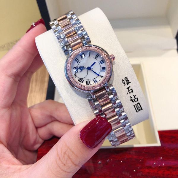 

luxury designer watch longine brand lady watches womens diamond wristwatches luxurious waterproof quartz timepiece stainless steel aaa watch, Silver