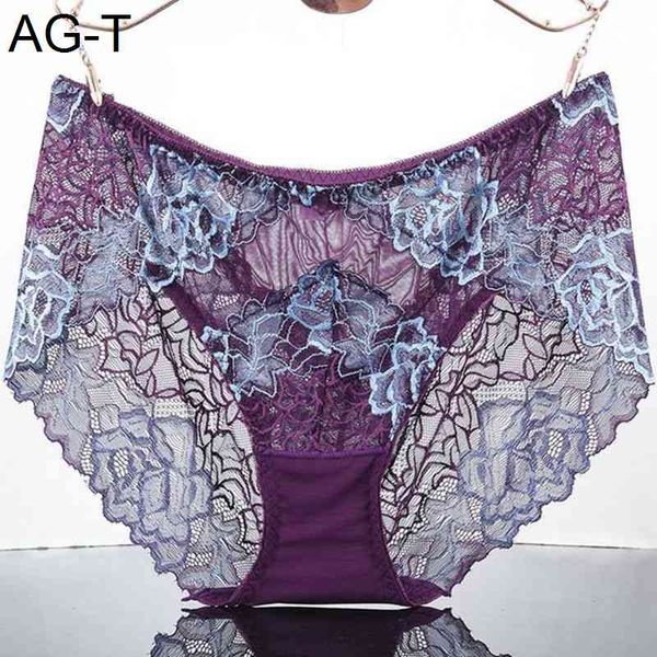 

2021 ropa interior femenina woman underwears plus size 5xl high-end luxury lace lingeries hollow flowers women's panties, Black;pink