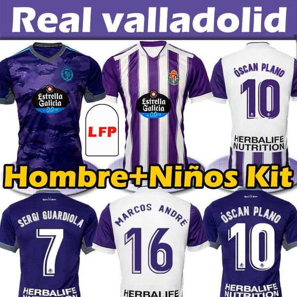 

21/22 real valladolid soccer jerseys weissman fede s. sergi guardiola oscar plano . olaza r.alcaraz jersey camisetas de futbol 2021 2022, White;black