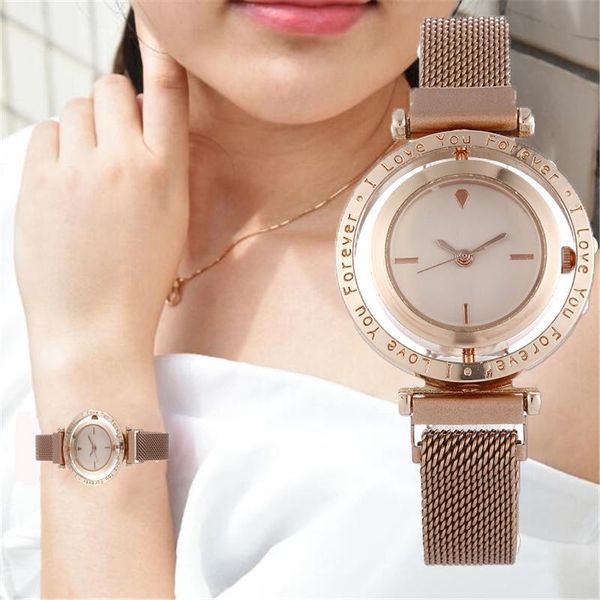 

wristwatches luxury women watches starry sky watch fashion elegant magnet buckle vibrato purple gold ladies wristwatch zegarek damski, Slivery;brown
