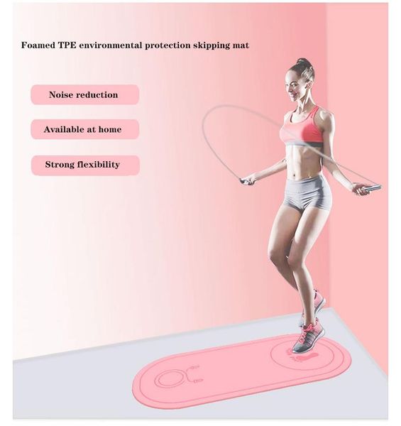

rope skipping mat sound insulation cushion home indoor fitness dance motion buffer mute tpe yoga lpysfw mats