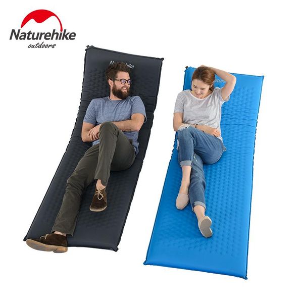 

outdoor pads naturehike 1 singie people camping automatically inflatable mattress sponge sleeping high elastic thicken mat 8cm