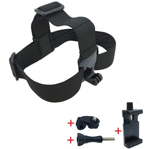 

cell phone mounts & holders head mount with strap compatible action camera holder adjustable clamp wearable video pov filming