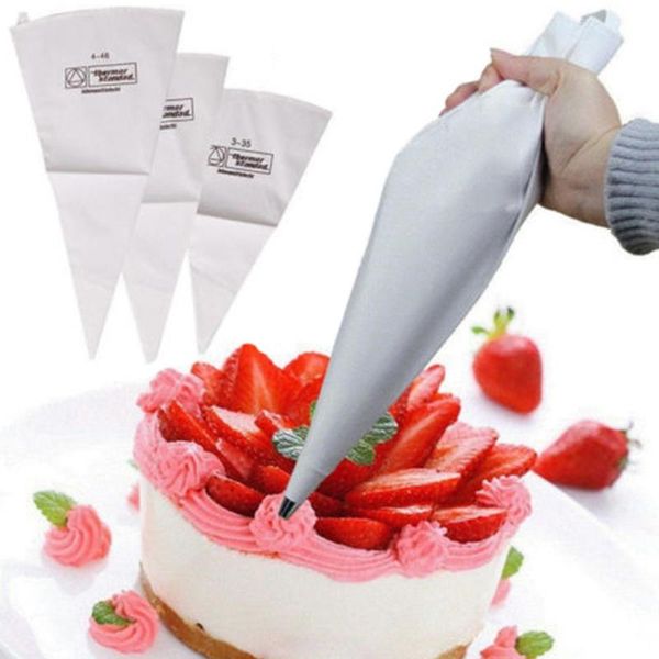 

baking & pastry tools ezlife cotton canvas icing piping bag cake cream diy squeeze cookies decoration tool bags reusable lqz4593